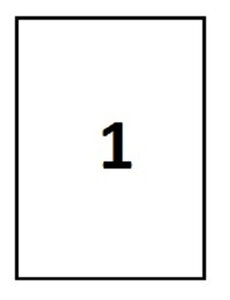 Lot de 100 planches a4 d'étiquettes adhésives 210 x 297 mm (1 par a4 )