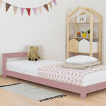 Lit enfant DREAMY 120 x 180 rose pastel