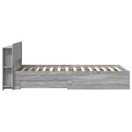 vidaXL Cadre de lit avec rangement Sonoma gris 80 x 200 cm