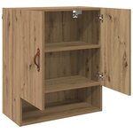 vidaXL Meuble mural chêne artisanal 60 x 31 x 70 cm Bois d'ingénierie