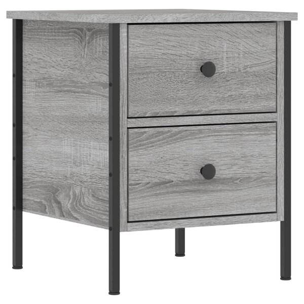 vidaXL Table de chevet sonoma gris 40x42x50 cm bois d'ingénierie