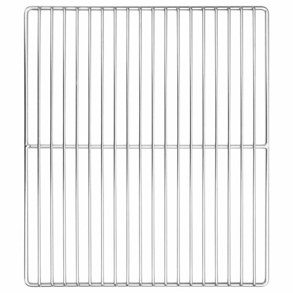 vidaXL Grille de barbecue Argent 40 x 35 cm Acier inoxydable