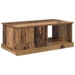 vidaXL Table basse Bois Ancien 90 x 50 x 35 cm Bois d'ingénierie