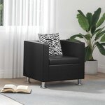 vidaXL Fauteuil noir similicuir