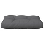 vidaXL Coussin de palette anthracite 60x40x12 cm tissu