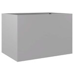 vidaXL Jardinière argenté 62x47x46 cm acier galvanisé