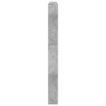 vidaXL Armoire à chaussures miroir 5 niveaux gris béton 63x17x169 5 cm
