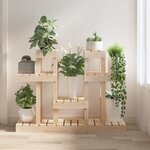 vidaXL Support à plantes 104 5x25x77 5 cm Bois massif de pin