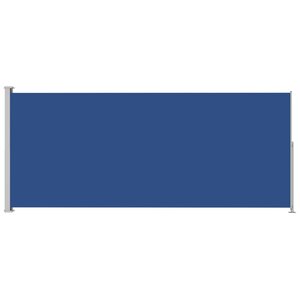 Vidaxl auvent latéral rétractable de patio 220x500 cm bleu