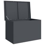 vidaXL Boîte de Rangement Extérieure Anthracite 80 x 50.5 x 50 cm