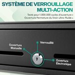 ACROPAQ Tiroir Caisse Compatible avec Caisse Enregistreuse RJ11  41x42x12 - 8 compartiments Monnaie & 4 à Billets  Insert Amovible