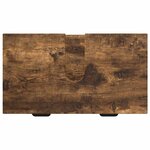 vidaXL Ensemble de mobilier de salle de bain 3 Pièces Chêne fumé