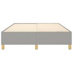 vidaXL Cadre de lit sans matelas gris clair 140x200 cm tissu