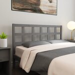 vidaXL Tête de lit Gris 165 5x4x100 cm Bois massif de pin