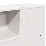 vidaXL Tête de lit avec rangement blanc 180 cm bois massif de pin