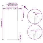 vidaXL Store enrouleur occultant jaune largeur du tissu 80 7 cm