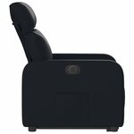 vidaXL Fauteuil inclinable électrique noir similicuir