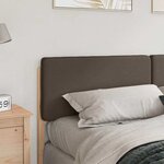 vidaXL Tête de lit capitonnée Marron et Taupe 200 cm Pin massif