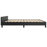 vidaXL Cadre de lit sans matelas noir 200x200 cm similicuir