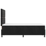 Lit à ressorts vidaXL avec matelas Noir 120x200 cm Velours