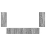 vidaXL Ensemble meuble TV 4 Pièces Gris Sonoma Bois d'ingénierie