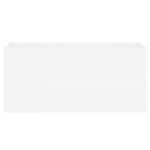 vidaXL Armoire d'évier Blanc 100x38 5x45 cm Bois d'ingénierie