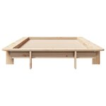 vidaXL Cadre de lit sans matelas 75x190 cm bois de pin massif