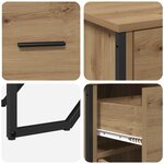 vidaXL Buffet Artisan en chêne 97x32 5x74 5 cm Bois d'ingénierie