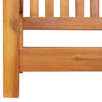 vidaXL Banc suspendu 2 places 110x56x58 cm en bois massif d'acacia