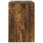 vidaXL Bureau Chêne fumé 80x50x76 cm Bois d'ingénierie