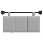 vidaXL Tête de lit suspendue Gris nuage Tissu