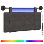 vidaXL Tête de lit suspendue Noir PU antique