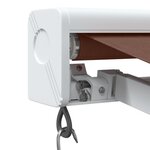 vidaXL Auvent manuel rétractable marron 350x250 cm