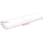 vidaXL Dessus de table marron clair bois chêne massif traité