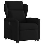 vidaXL Fauteuil inclinable noir tissu