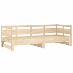 vidaXL Lit coulissant sans matelas bois de pin massif 2x(90x200) cm