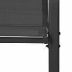 vidaXL Chaises empilables de jardin lot de 4 Noir Tissu textilène