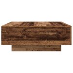 vidaXL Table basse Ancien Bois et Bleu 80 x 80 x 31 cm