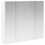 vidaXL Armoire Miroir de Salle de Bain Blanc 80 x 14.5 x 70 cm