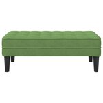 vidaXL Banc Vert Clair 113x57x39 cm en Velours