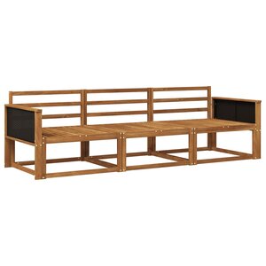 vidaXL Ensemble de canapés d'extérieur 3 pc Naturel