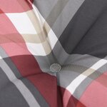 vidaXL Coussin de palette carreaux rouges 58x58x10 cm tissu