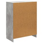 vidaXL Buffet Gris béton 66 x 34 5 x 87 cm Bois d'ingénierie