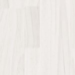 vidaXL Cadre de lit sans matelas blanc bois massif