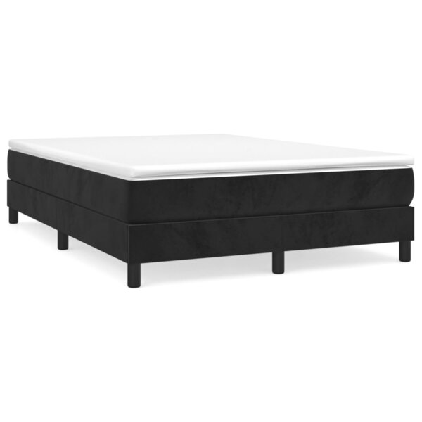 vidaXL Cadre de lit Noir 140x190 cm Velours
