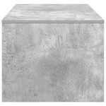 vidaXL Table basse Gris béton 100 x 50 x 40 cm Bois d'ingénierie