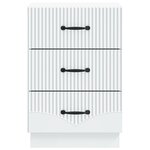 vidaXL Cabinet de chevet Blanc 43 x 41 x 63 5 cm Bois d'ingénierie