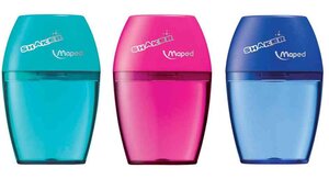 taille-crayon 'Shaker' a un trou bleu, rouge OU rose sans choix possible MAPED