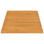vidaXL Tapis de bain Uni Marron 59 x 40 cm bois
