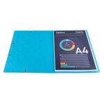 Chemise à élastiques sans Rabats carton 400g 24x32 cm Turquoise EXACOMPTA